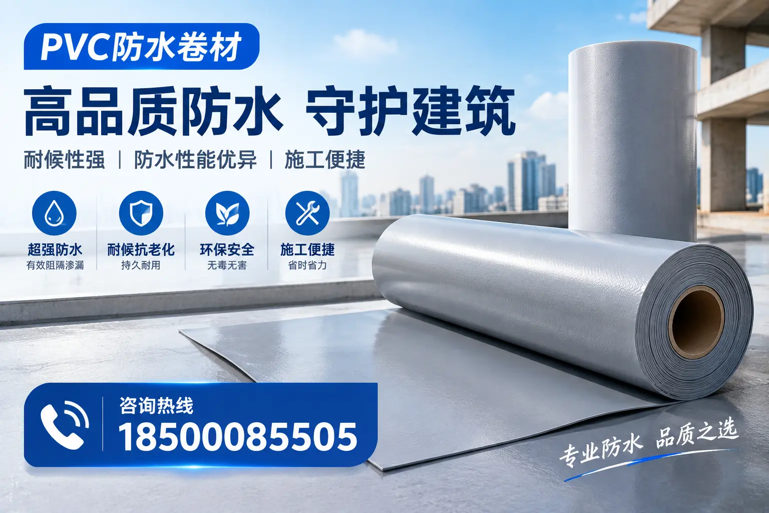 PVC防水卷材的防水效果评测，适合丹东的科学依据